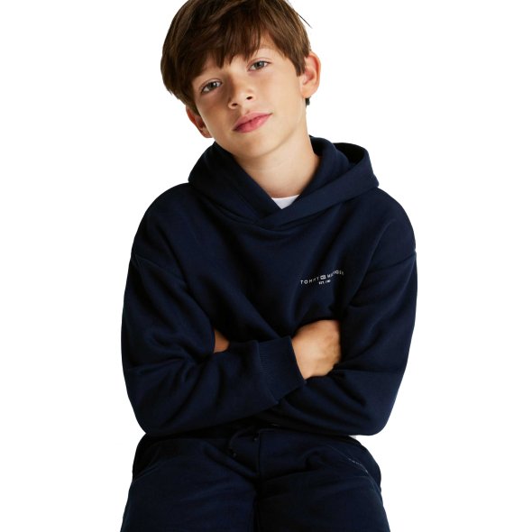 Tommy Hilfiger Kids Παιδικό Φούτερ Για Αγόρια KS0KS00595 C1G Μπλε