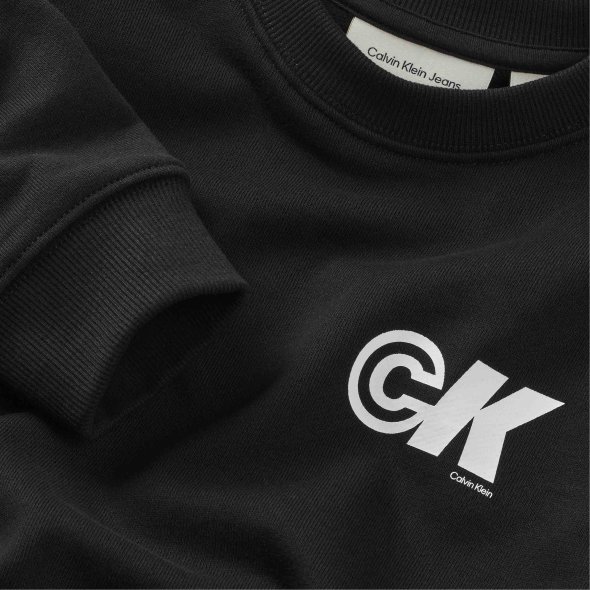 Calvin Klein Παιδική Μπλούζα Για Αγόρια IB0IB02545 BEH Μαύρο