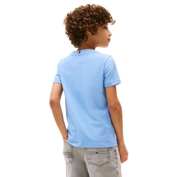 Tommy Hilfiger Παιδικό T-Shirt Για Αγόρια KB0KB09725 C14 Γαλάζιο