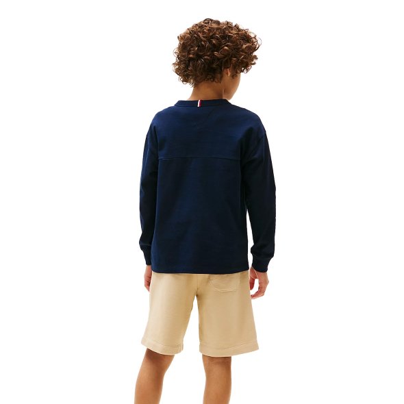 Tommy Hilfiger Παιδική Μπλούζα Για Αγόρια KB0KB09845 C1G Μπλε