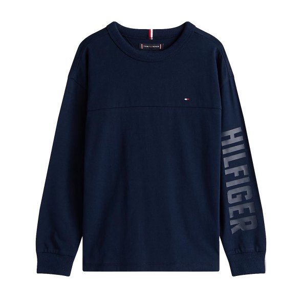Tommy Hilfiger Παιδική Μπλούζα Για Αγόρια KB0KB09845 C1G Μπλε