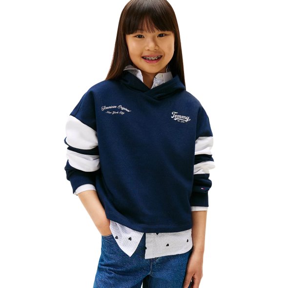 Tommy Hilfiger Παιδικό Φούτερ Για Κορίτσια KG0KG08687 C1G Μπλε