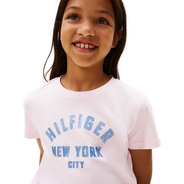 Tommy Hilfiger Παιδικό T-Shirt Για Κορίτσια KG0KG08813 TOG Ροζ