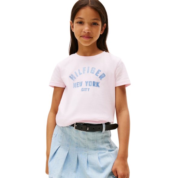Tommy Hilfiger Παιδικό T-Shirt Για Κορίτσια KG0KG08813 TOG Ροζ