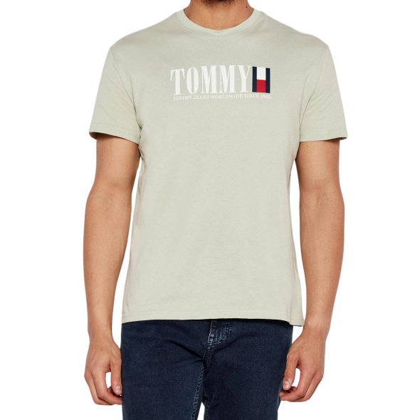 Tommy Hilfiger Ανδρικό T-Shirt DM0DM21941 M1C Πράσινο