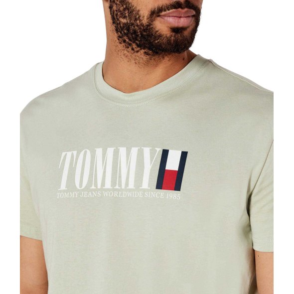 Tommy Hilfiger Ανδρικό T-Shirt DM0DM21941 M1C Πράσινο