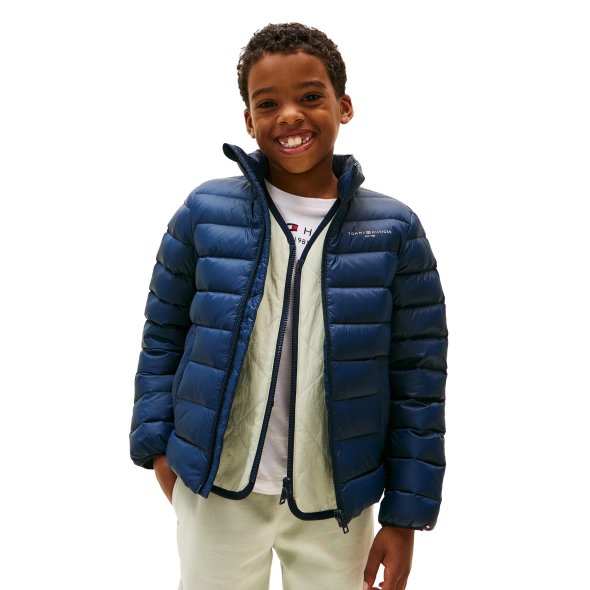 Tommy Hilfiger Παιδικό Unisex Πουπουλένιο Μπουφάν KS0KS00652 C1G Μπλε