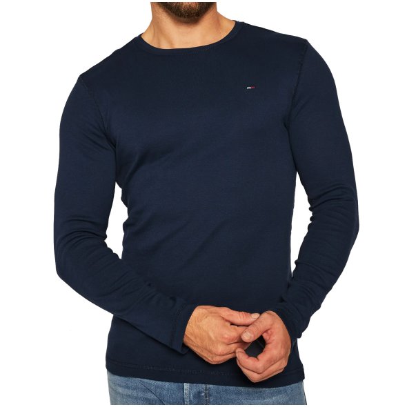 Tommy Hilfiger TJM OriginalRib Longsleeve Tee DM0DM04409 002 Μπλε