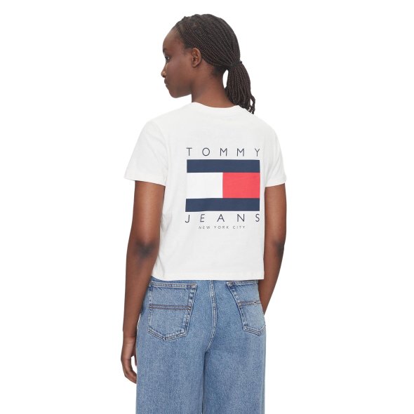 Tommy Hilfiger Γυναικείο T-Shirt DW0DW21423 YBH Λευκό