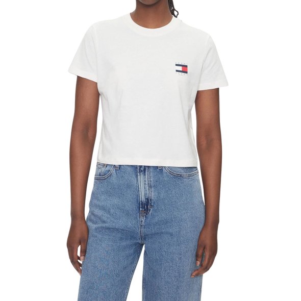 Tommy Hilfiger Γυναικείο T-Shirt DW0DW21423 YBH Λευκό