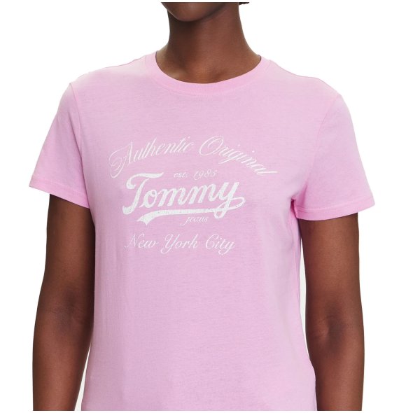 Tommy Hilfiger Γυναικείο T-Shirt DW0DW21404 U06 Ροζ