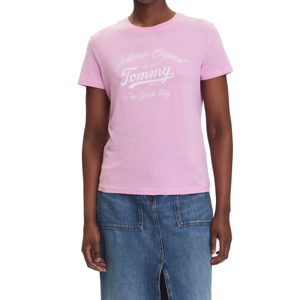 Tommy Hilfiger Γυναικείο T-Shirt DW0DW21404 U06 Ροζ