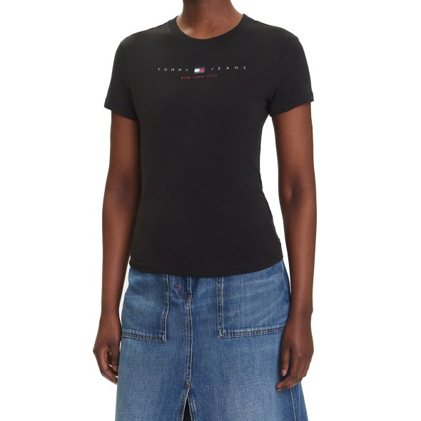 Tommy Hilfiger Γυναικείο T-Shirt DW0DW21422 BDS Μαύρο