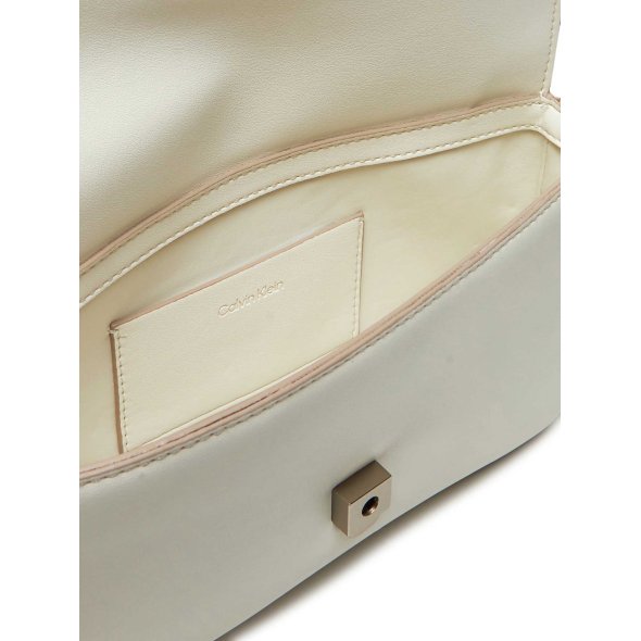 Calvin Klein Γυναικεία Τσάντα Sculpted Flap Shoulder Pouch LV04K3148G FUP Λευκό