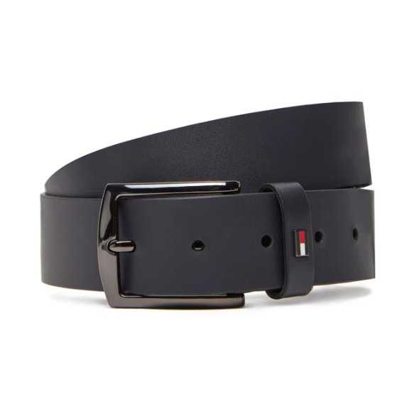 Tommy Hilfiger Ανδρική Δερμάτινη Ζώνη Denton 3.5 Ext AM0AM13536 DW6 Μπλε