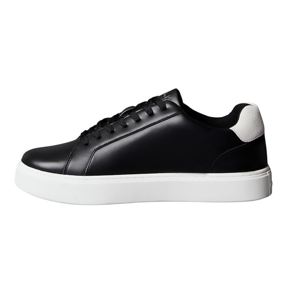 Calvin Klein Ανδρικό Δερμάτινο Sneaker YM0YM01435 0GM Μαύρο