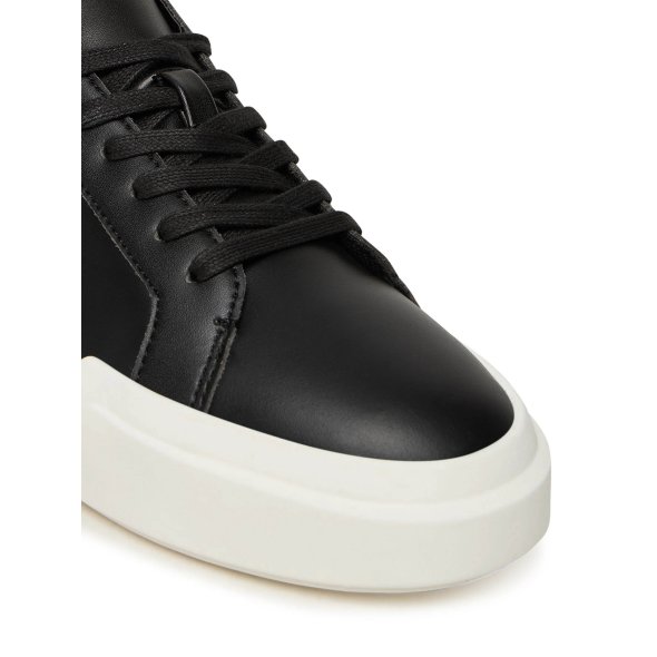 Calvin Klein Γυναικείο Δερμάτινο Sneaker YW0YW01947 0GM Μαύρο