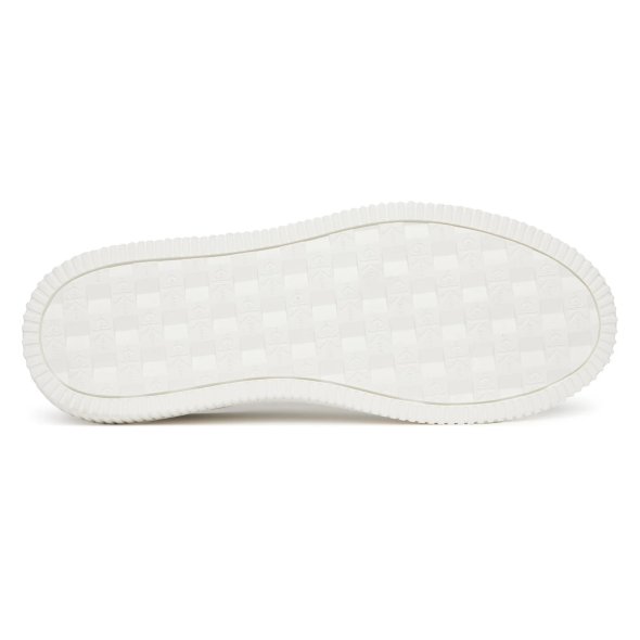 Calvin Klein Ανδρικό Δερμάτινο Sneaker ΥΜ0ΥΜ01296 01W Λευκό