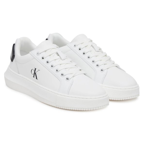 Calvin Klein Chunky Cupsole Ru Patch YW0YW01846 01W Λευκό