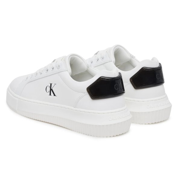 Calvin Klein Chunky Cupsole Ru Patch YW0YW01846 01W Λευκό
