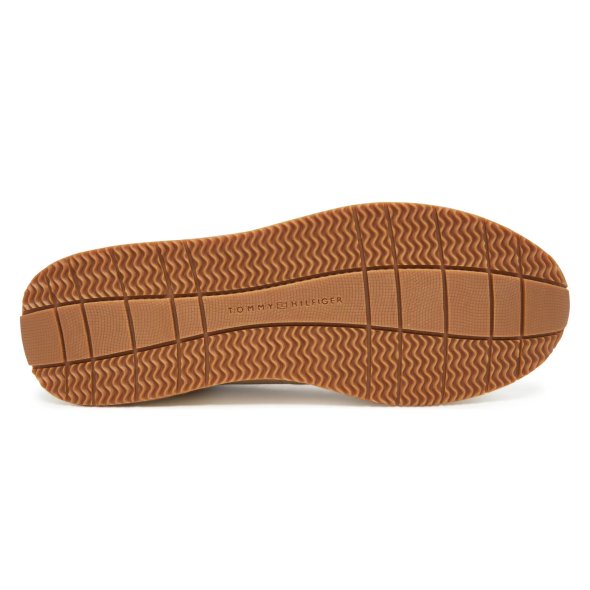 Tommy Hilfiger Ανδρικό Δερμάτινο Sneaker FM0FM05690 RBT Μπεζ