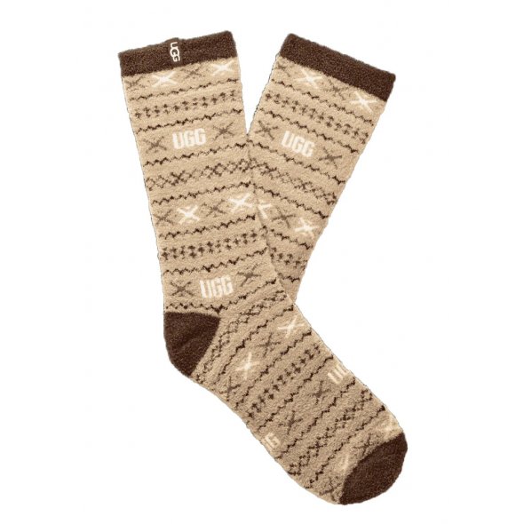 Ugg Γυναικείες Κάλτσες Leslie Graphic Crew Sock 1105868 CMLTG