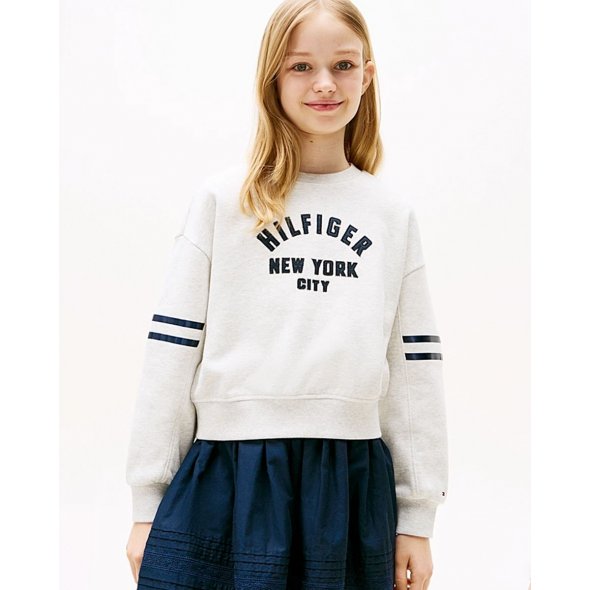 Tommy Hilfiger Παιδική Μπλούζα Για Κορίτσια KG0KG08746 P09 Γκρι