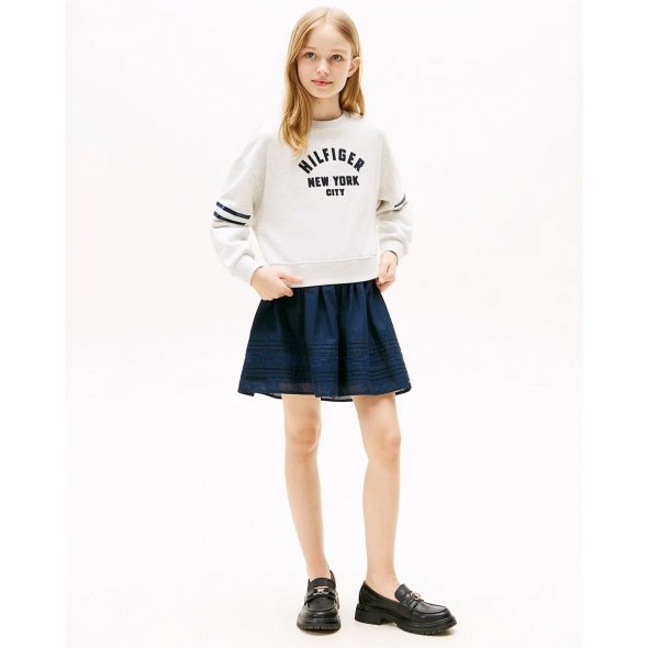 Tommy Hilfiger Παιδική Μπλούζα Για Κορίτσια KG0KG08746 P09 Γκρι