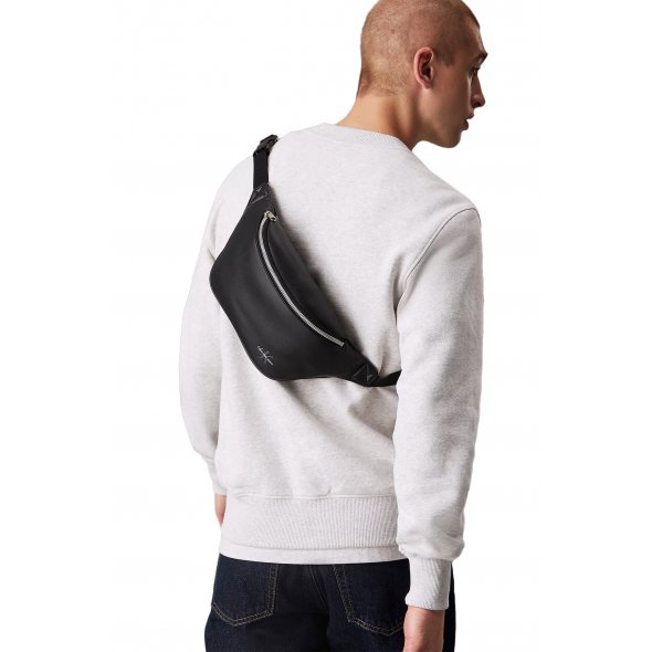 Calvin Klein Jeans Ανδρικό Τσαντάκι  Monogram Waistbag38 K50K512029 BEH Μαύρο
