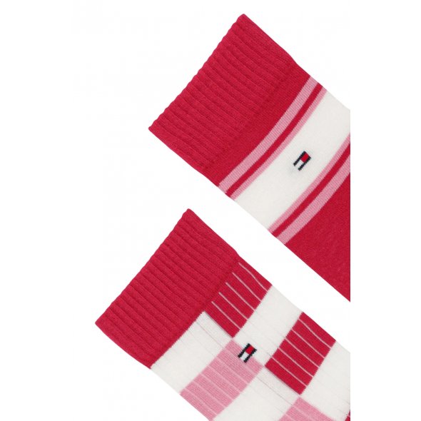 Tommy Hilfiger Σετ 2 Ζευγάρια Ψηλές Κάλτσες 701236325 002 Ροζ