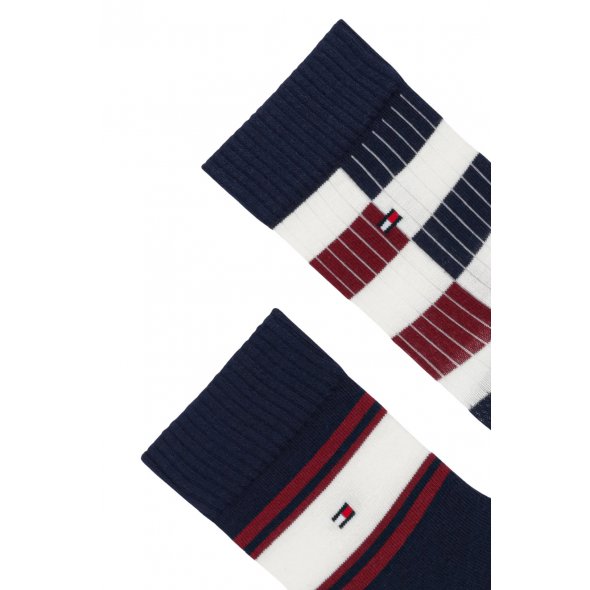 Tommy Hilfiger Σετ 2 Ζευγάρια Ψηλές Κάλτσες 701236325 001 Μπλε