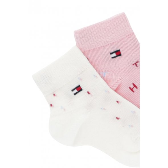 Tommy Hilfiger Σετ 2 Ζευγάρια Παιδικές Κάλτσες 701236335 805 Ροζ
