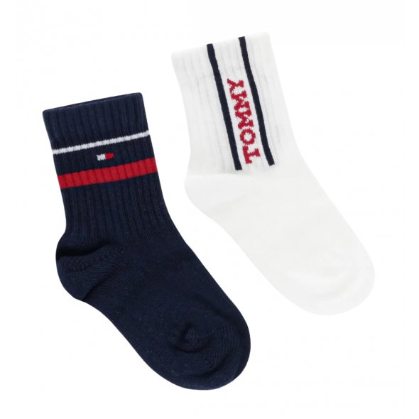 Tommy Hilfiger Σετ 2 Ζευγάρια Παιδικές Κάλτσες 701236339 002 Μπλε