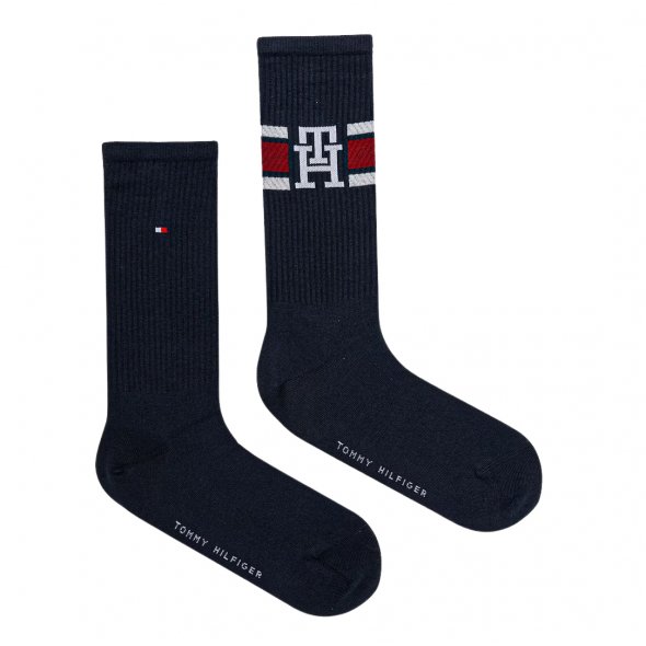 Tommy Hilfiger Σετ 2 Ζευγάρια Ψηλές Κάλτσες 701236320 805 Μπλε