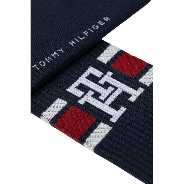 Tommy Hilfiger Σετ 2 Ζευγάρια Ψηλές Κάλτσες 701236320 805 Μπλε