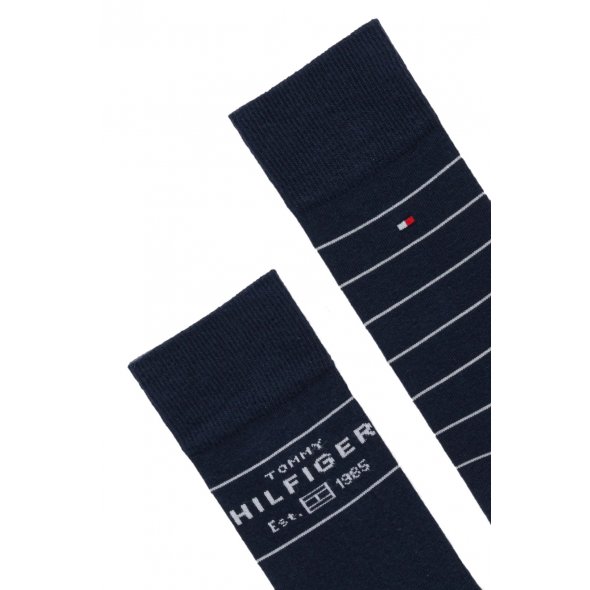 Tommy Hilfiger Σετ 2 Ζευγάρια Ψηλές Κάλτσες 701236634 805 Μπλε