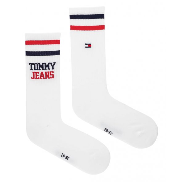 Tommy Hilfiger Σετ 2 Ζευγάρια Ψηλές Κάλτσες 701236466 001 Λευκό
