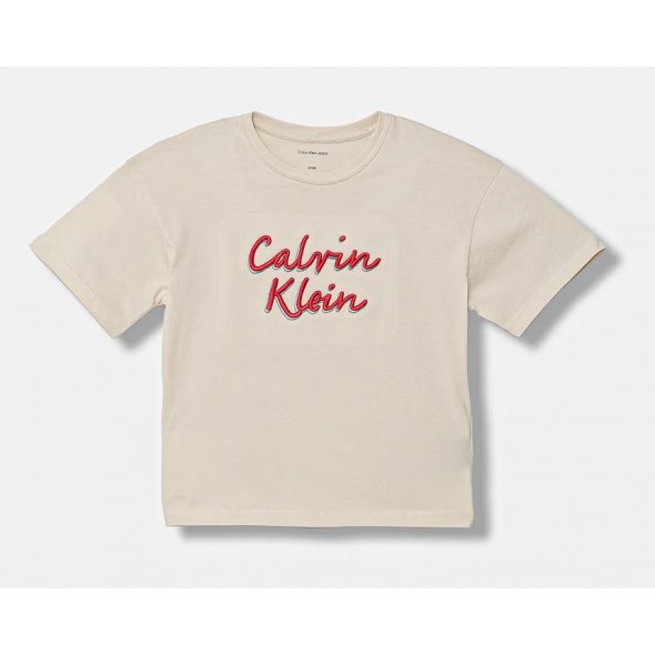 Calvin Klein Παιδικό T-Shirt Για Κορίτσια IG0IG02973 PGB Μπεζ