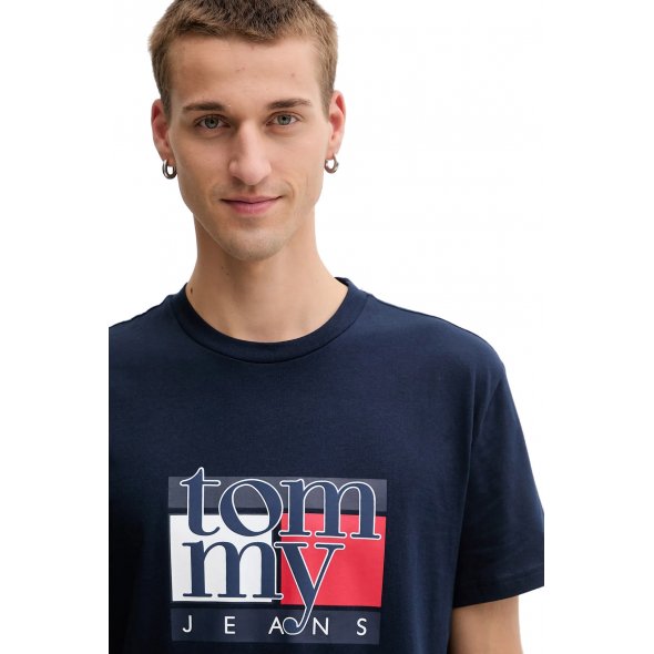 Tommy Hilfiger Ανδρικό T-Shirt DM0DM21977 C1G Μπλε