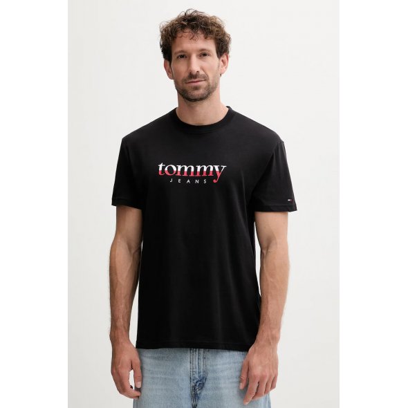 Tommy Hilfiger Ανδρικό T-Shirt DM0DM21978 BDS Μαύρο
