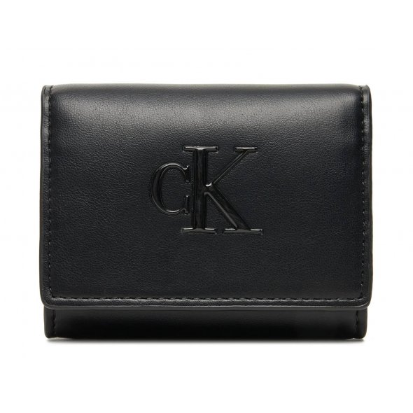 Calvin Klein Μικρό Πορτοφόλι Γυναικείο Bold Ck Medium Bifold LV04F1047G UB1 Μαύρο