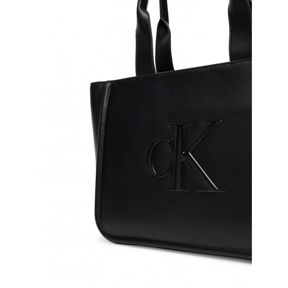 Calvin Klein Γυναικεία Τσάντα Ck Medium Tote LV04F3218G UB1 Μαύρο
