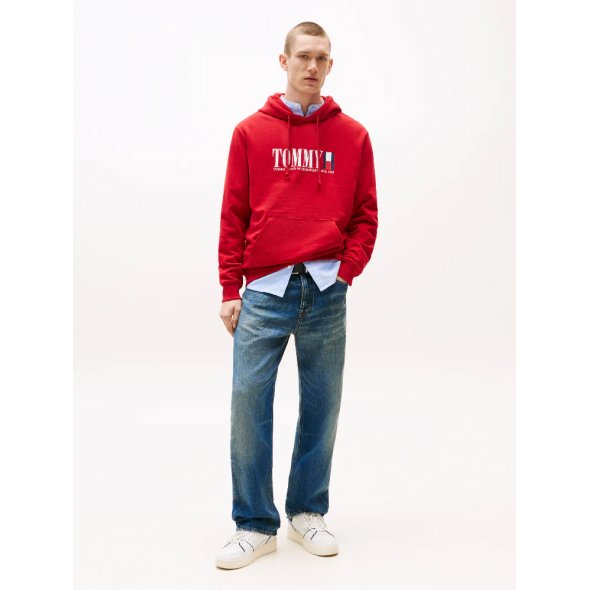Tommy Hilfiger Ανδρικό Φούτερ DM0DM22144 XLE Κόκκινο
