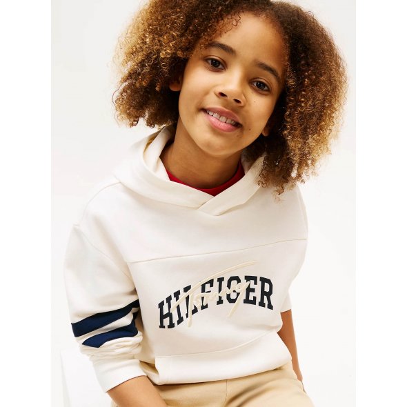 Tommy Hilfiger Kids Παιδικό Φούτερ Για Αγόρια KB0KB09742 YA8 Μπεζ