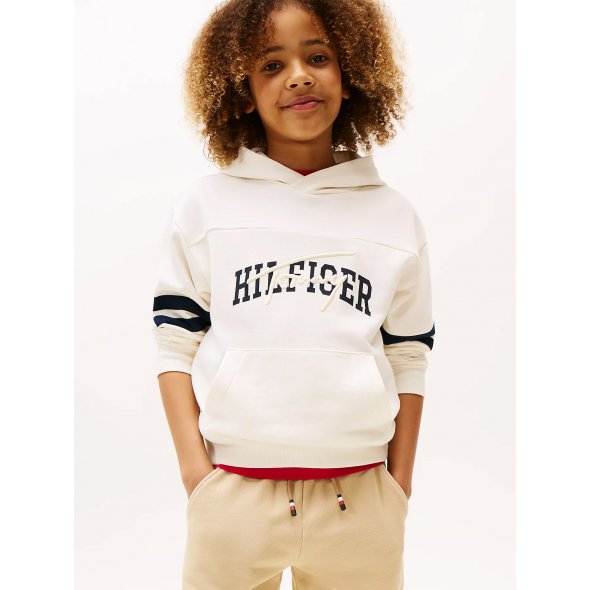 Tommy Hilfiger Kids Παιδικό Φούτερ Για Αγόρια KB0KB09742 YA8 Μπεζ