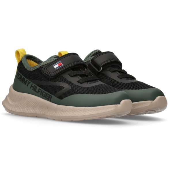 Tommy Hilfiger Παιδικό Sneaker Για Αγόρια T1B9-34110-1843 X693 Χακί