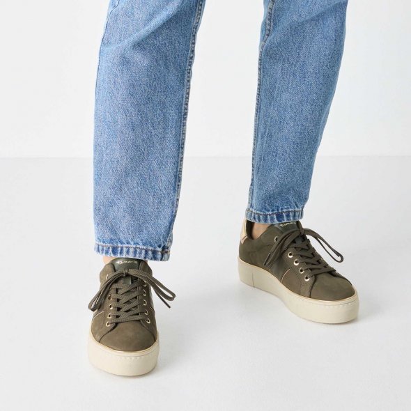 Tamaris Δερμάτινο Sneaker 1-23724-42 727 Olive Nubuck