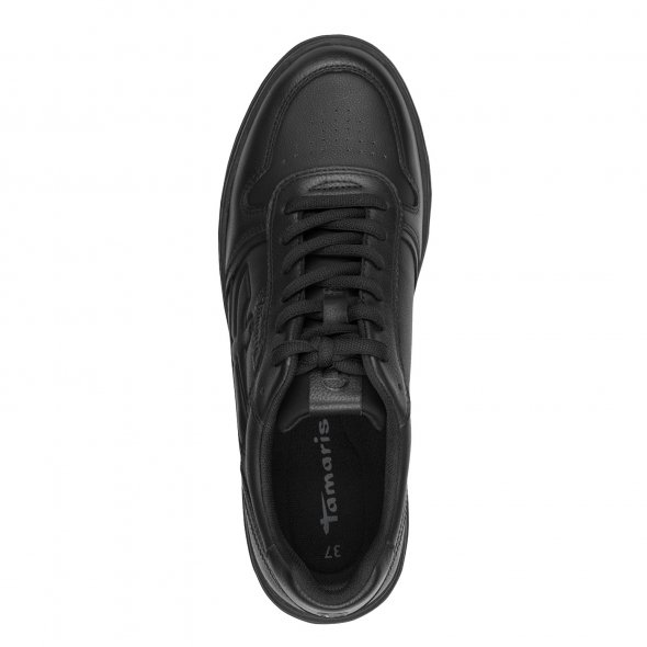 Tamaris Γυναικείο Δερμάτινο Sneaker 1-23746-43 007 Black Uni