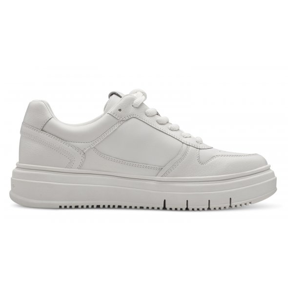 Tamaris Γυναικείο Δερμάτινο Sneaker 1-23746-43 1A6 Λευκό