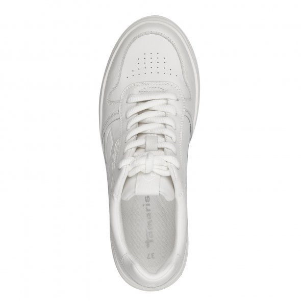Tamaris Γυναικείο Δερμάτινο Sneaker 1-23746-43 1A6 Λευκό